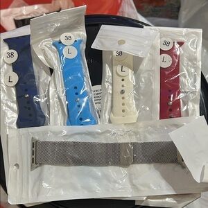 Set of 5 apple Watch Bands in Various Colors
